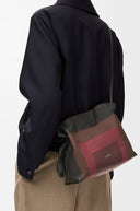 LOEWE X ALBERS FLAMENCO SQUARE CLUTCH