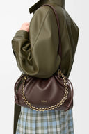 LOEWE FLAMENCO PURSE DARK CHESTNUT