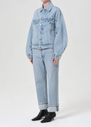 AGOLDE DALTON BALLOON JACKET SOUL BLUE