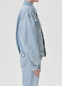 AGOLDE DALTON BALLOON JACKET SOUL BLUE