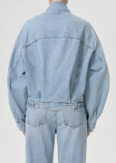 AGOLDE DALTON BALLOON JACKET SOUL BLUE
