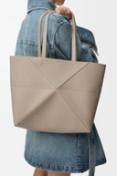LOEWE HORIZONTAL PUZZLE FOLD TOTE BAG CLAY