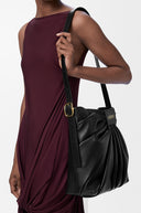 LOEWE DRAPED TOTE BAG BLACK