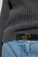 PATOU LOGO BELT BLACK