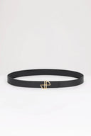 PATOU LOGO BELT BLACK