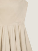 GIVENCHY SLICED A-LINE DRESS BEIGE