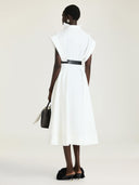 GIVENCHY SHIRTDRESS WITH DECONSTRUCT COLLAR WHITE
