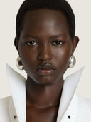 GIVENCHY SHIRTDRESS WITH DECONSTRUCT COLLAR WHITE