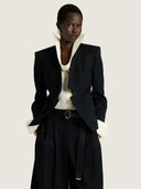 GIVENCHY REVERSE LAPEL JACKET BLACK