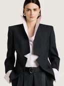 GIVENCHY REVERSE LAPEL JACKET DARK GREY