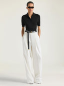 GIVENCHY CROPPED POLO SECOND SKIN EFFECT BLACK