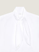 GIVENCHY COCOON SHIRT WITH BOW WHITE