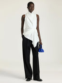 GIVENCHY DRAPED TOP OFF WHITE