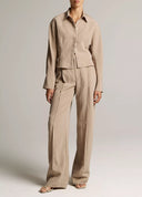 VINCE BLOUSON-BACK SHIRT JACKET DRIED BLOSSOM