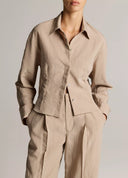 VINCE BLOUSON-BACK SHIRT JACKET DRIED BLOSSOM