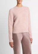 VINCE BRUSHED ALPACA-BLEND KNIT LIGHT PINK