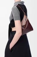 LOEWE PUZZLE FOLD POUCH BURGUNDY