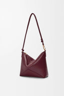 LOEWE PUZZLE FOLD POUCH BURGUNDY