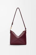 LOEWE PUZZLE FOLD POUCH BURGUNDY