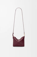 LOEWE PUZZLE FOLD POUCH BURGUNDY