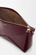 LOEWE PUZZLE FOLD POUCH BURGUNDY