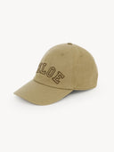 CHLOÉ SIGNATURE LOGO CAP KHAKI