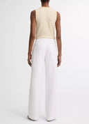 VINCE CAMILLE WIDE LEG TROUSER OPTIC WHITE