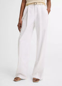 VINCE CAMILLE WIDE LEG TROUSER OPTIC WHITE