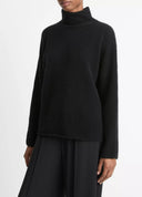 VINCE BOXY TURTLENECK BLACK