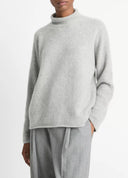 VINCE PULL BOXY TURTLENECK STONE GREY