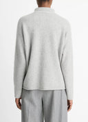 VINCE PULL BOXY TURTLENECK STONE GREY