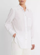 VINCE RELAXED STRAIGHT SHIRT WHITE