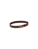 CHLOÉ ICONIC LOGO BELT CRAFTY BROWN