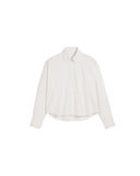 AMI PARIS CROPPED TONAL ADC SHIRT WHITE