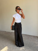 THE GARMENT GLAM ASYMMETRIC TOP CREAM