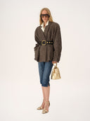 CHLOÉ SMALL SPIN TOTE BAG GOLD