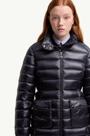 MONCLER GENET LONG DOWN JACKET NAVY