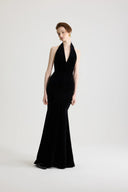 PATOU HALTERNECK DRESS BLACK