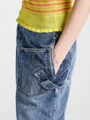 JW ANDERSON TWISTED WORKWEAR DENIM MID BLUE