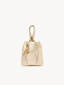 CHLOÉ SMALL SPIN TOTE BAG GOLD