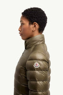 MONCLER GENET LONG DOWN JACKET OLIVE GREEN
