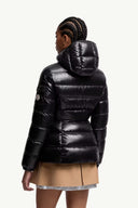 MONCLER BARANTE HOODED SHORT DOWN JACKET BLACK