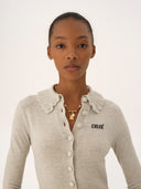 CHLOÉ LOGO CARDIGAN SWEET GREY