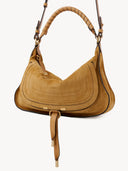 CHLOÉ MARCIE SUEDE SHOULDER BAG WHISPERING ORANGE