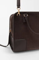LOEWE LARGE AMAZONA 180 BAG SUEDE BROWN