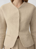 JACQUEMUS LE PETITE VESTE OVALO OFF WHITE
