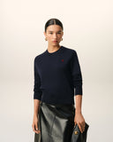 AMI PARIS AMI DE COEUR PULL DARK BLUE