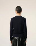 AMI PARIS AMI DE COEUR PULL DARK BLUE