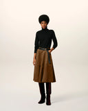 AMI PARIS ADC TURTLENECK TONAL BLACK