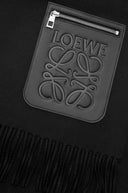 LOEWE ANAGRAM PATCH SCARF BLACK